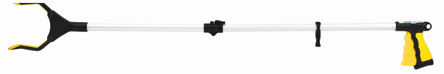 Pinza Deaguit de 112 cm extendida, vista de lado.